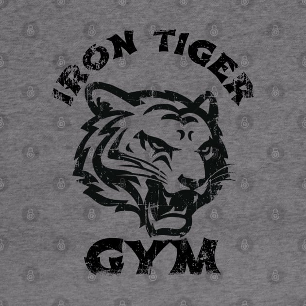 IRON TIGER GYM BODYBUILDING T-SHIRT by MuscleTeez